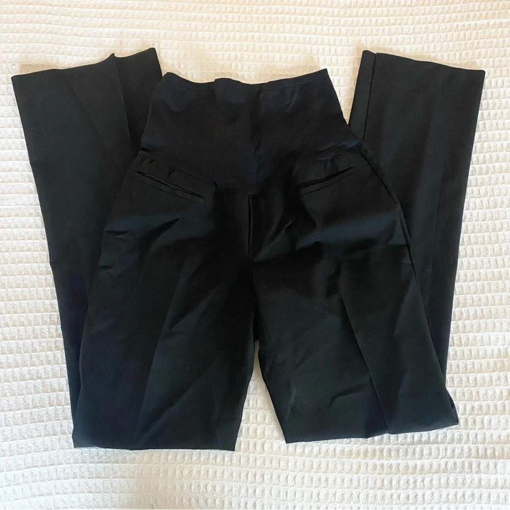 Gap Maternity modern boot black dress pants size 6L